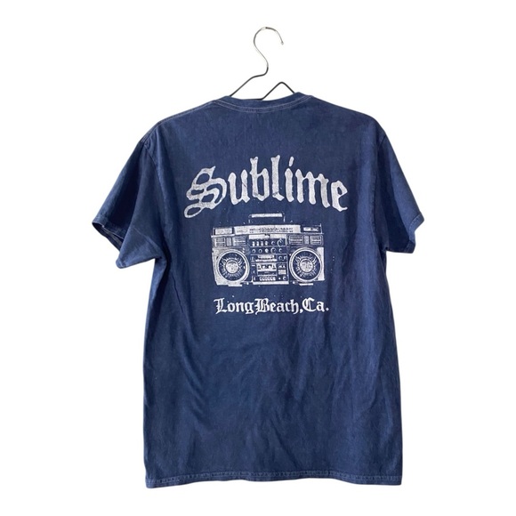 Sublime Blue Graphic T Shirt Cotton Short Sleeves Tee Women’s Small NEW Punk - Picture 2 of 7